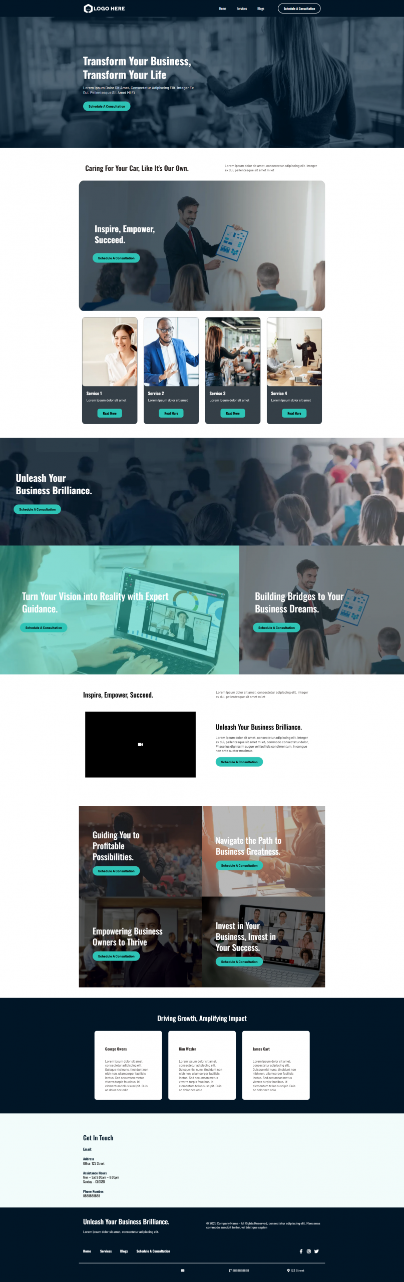 Business Consultant Website