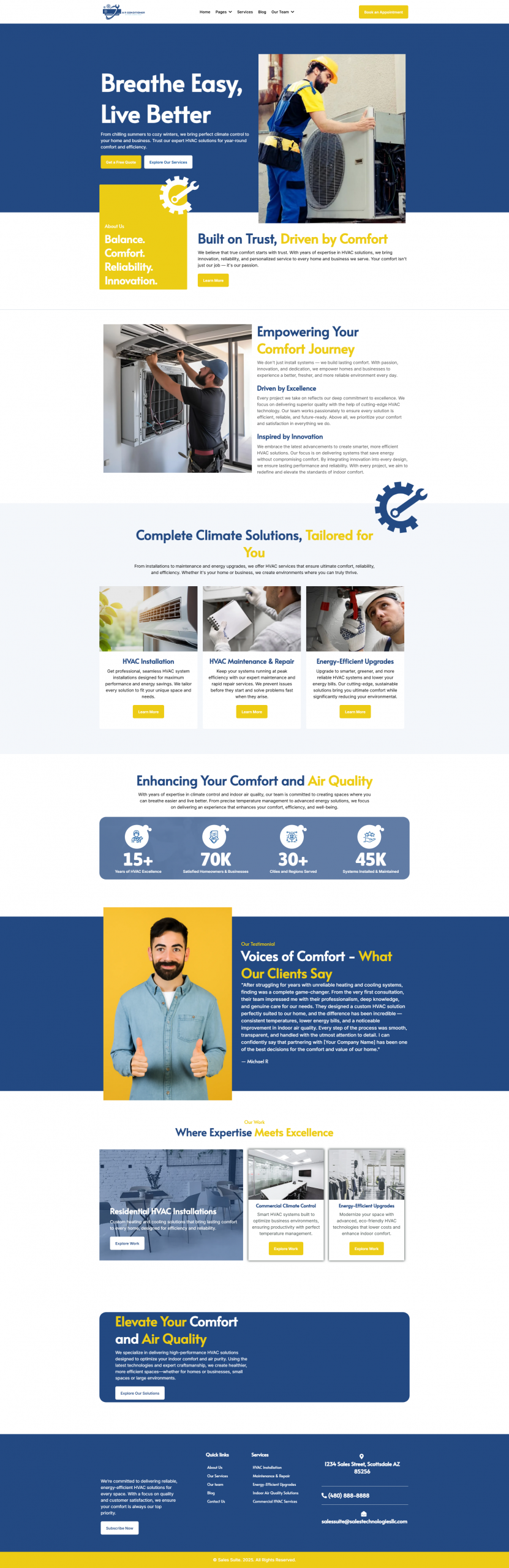 HVAC Services Website