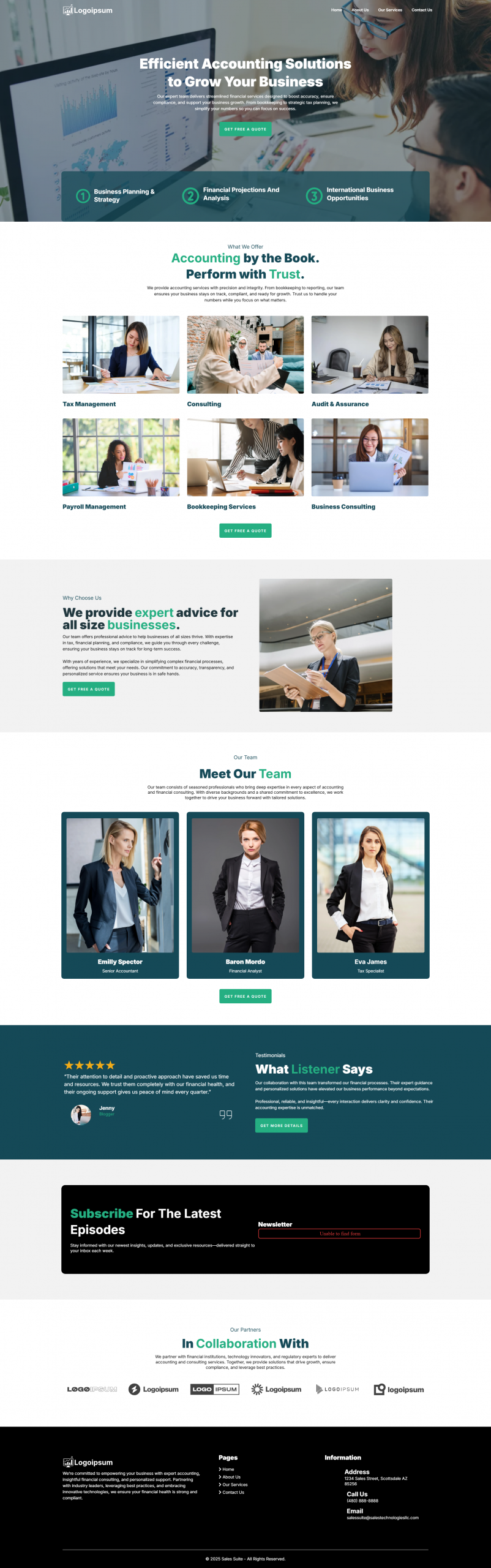 Accounting Consultant Website