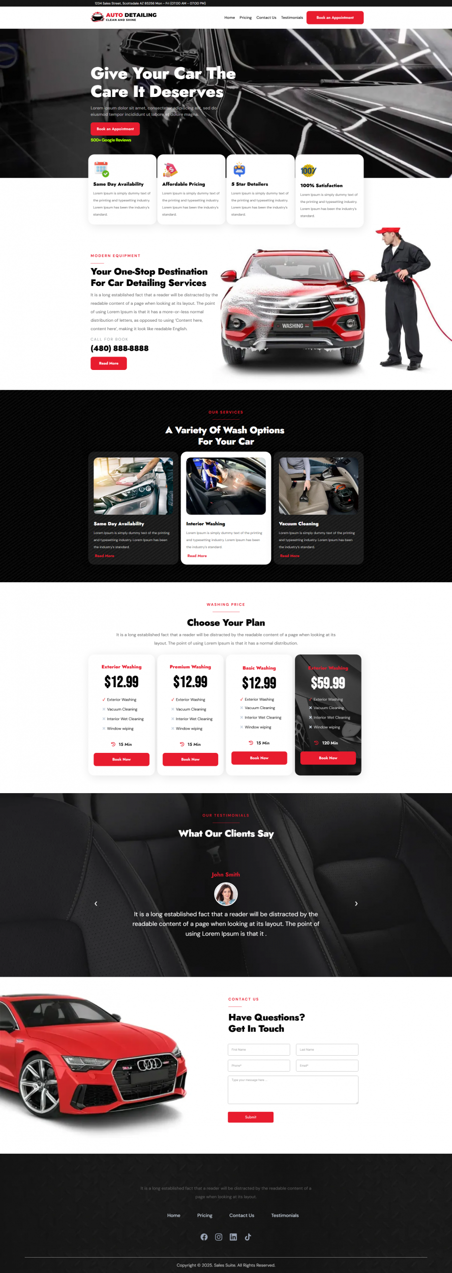 Car Detailing Website